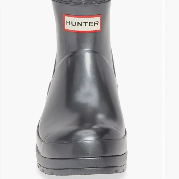 Hunter Charcoal Platform Rain Boots - Picture 4 of 9